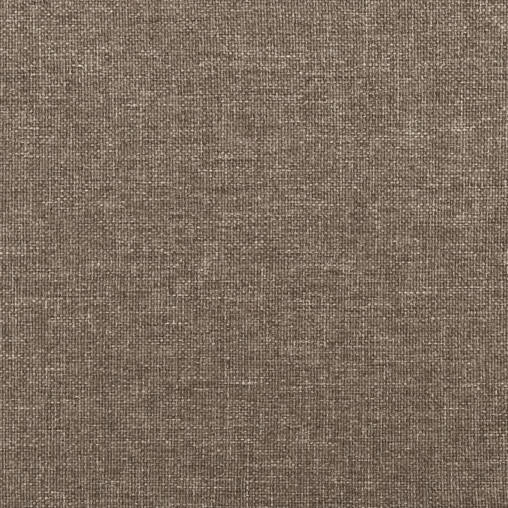 Bettgestell ohne Matratze Taupe 160x200 cm Stoff