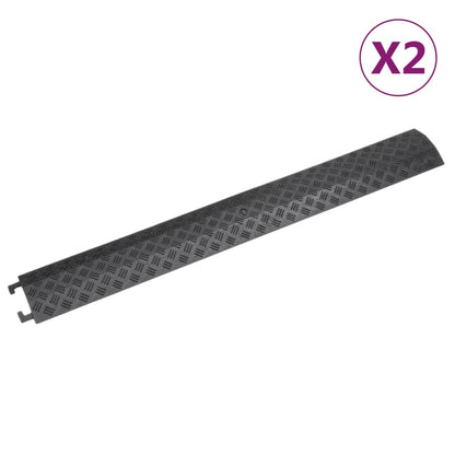 Kabelbrücken 2 Stk. 98,5 cm Schwarz