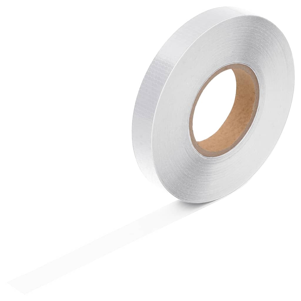 Reflektorband Weiß 2,5 cmx50 m PVC