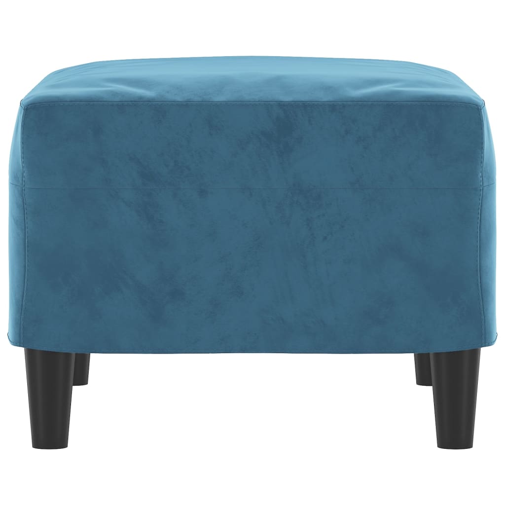 Fußhocker Blau 60x50x41 cm Samt