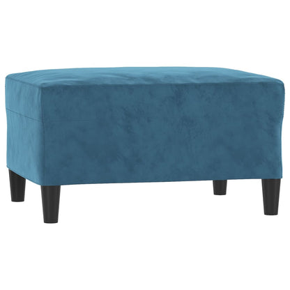 Fußhocker Blau 70x55x41 cm Samt