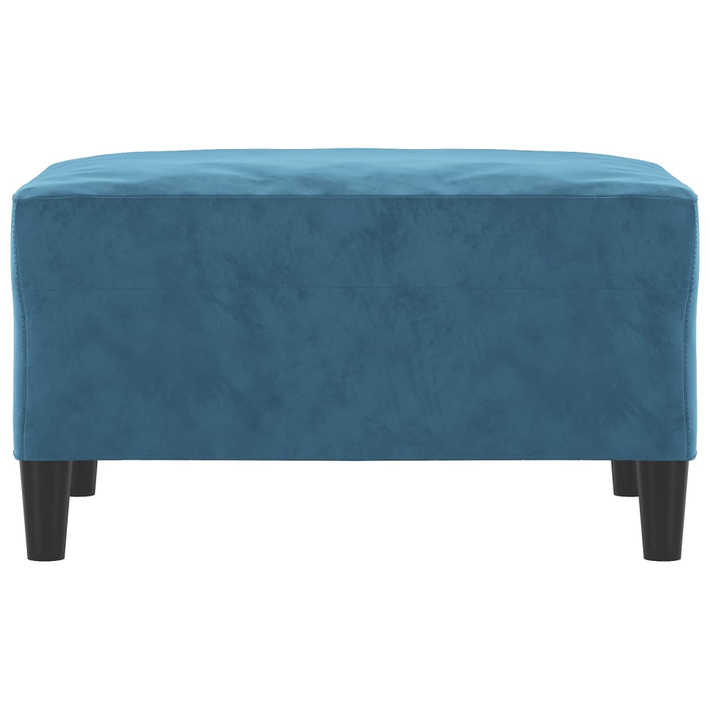 Fußhocker Blau 70x55x41 cm Samt