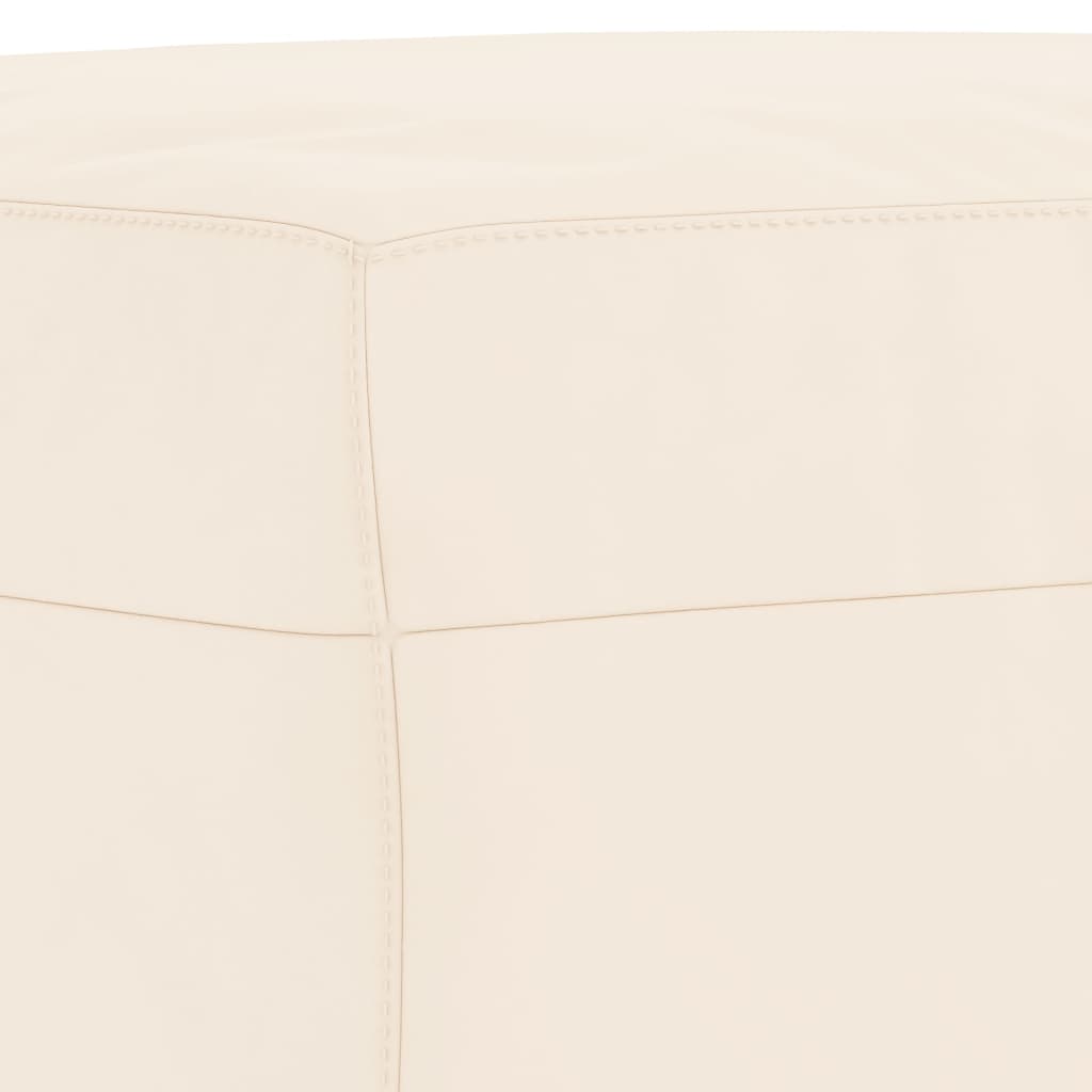 Sitzbank Creme 100x35x41 cm Samt