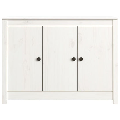 Sideboard Weiß 100x35x74 cm Massivholz Kiefer