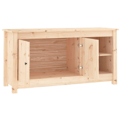 TV-Schrank 103x36,5x52 cm Massivholz Kiefer