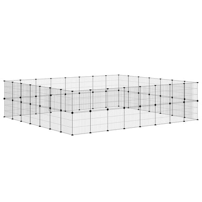 60-tlg. Haustierkäfig mit Tür Schwarz 35x35 cm Stahl