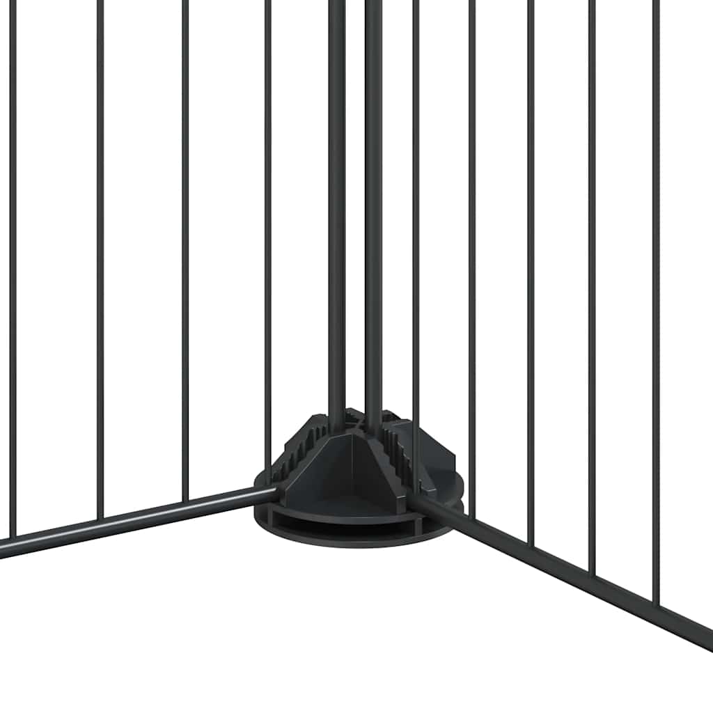 8-tlg. Haustierkäfig Schwarz 35x35 cm Stahl