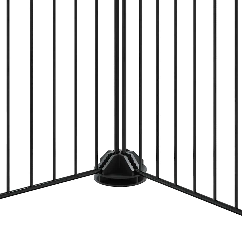 44-tlg. Haustierkäfig mit Tür Schwarz 35x35 cm Stahl