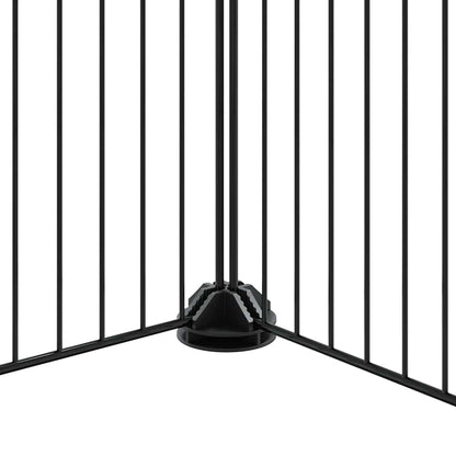 44-tlg. Haustierkäfig mit Tür Schwarz 35x35 cm Stahl