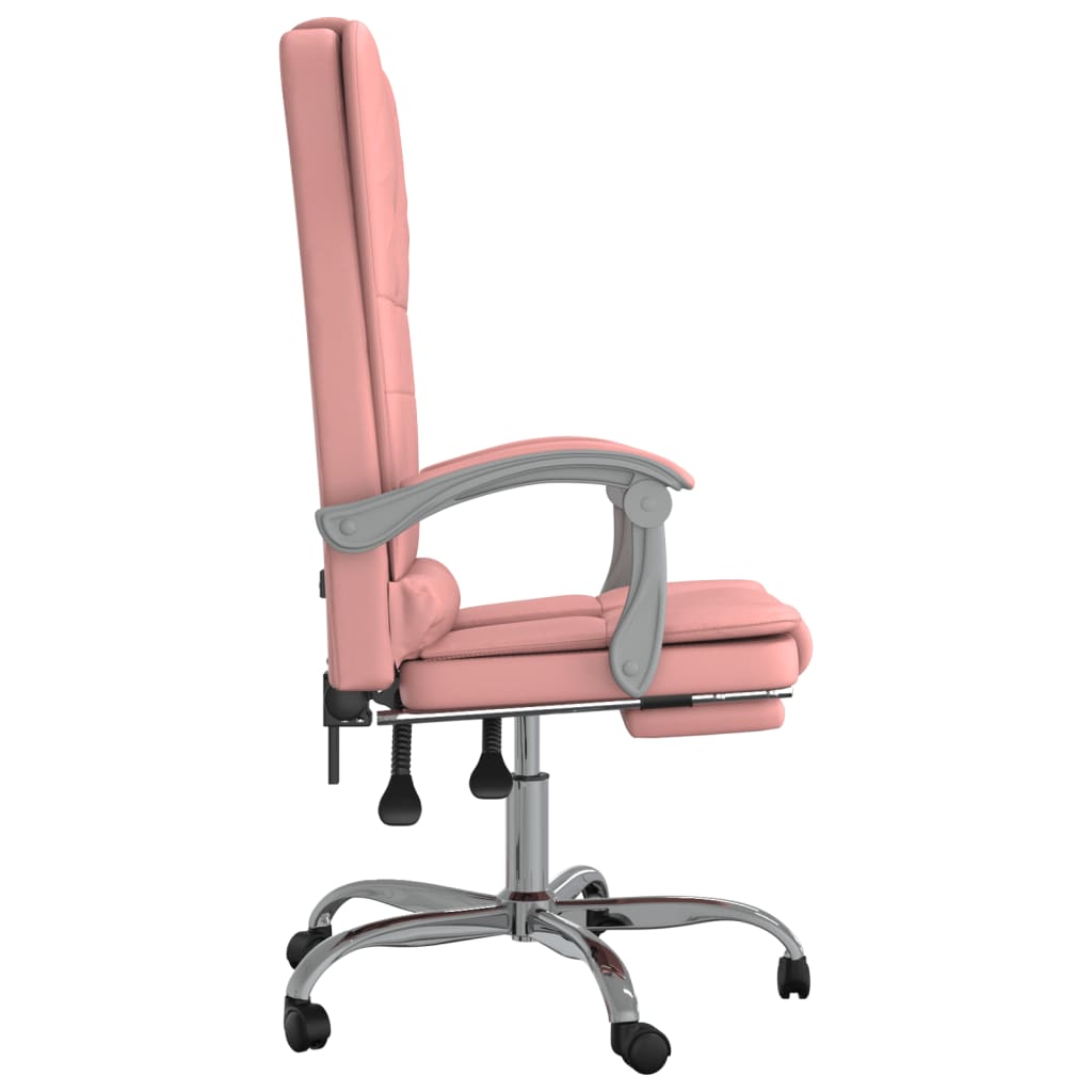 Bürostuhl mit Massagefunktion Rosa Kunstleder