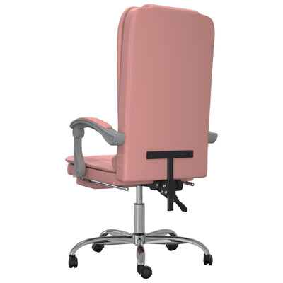 Bürostuhl mit Massagefunktion Rosa Kunstleder