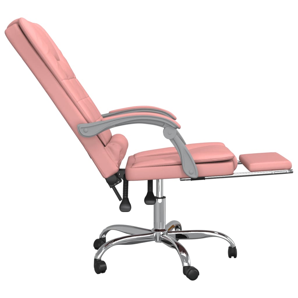 Bürostuhl mit Massagefunktion Rosa Kunstleder