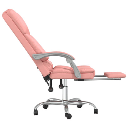 Bürostuhl mit Massagefunktion Rosa Kunstleder