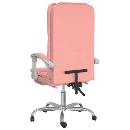 Bürostuhl mit Massagefunktion Rosa Kunstleder