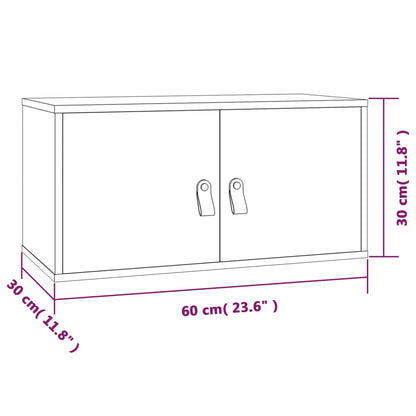 Wandschrank 60x30x30 cm Massivholz Kiefer