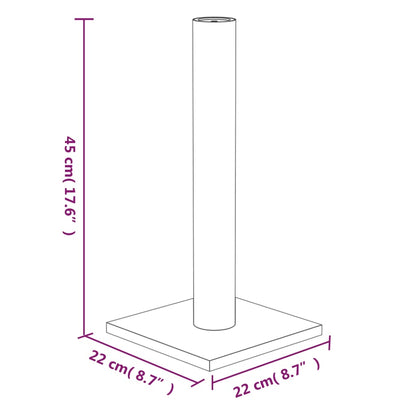 Kratzsäule Creme 22x22x45 cm