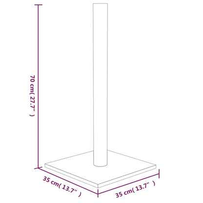 Kratzsäule Hellgrau 35x35x70 cm