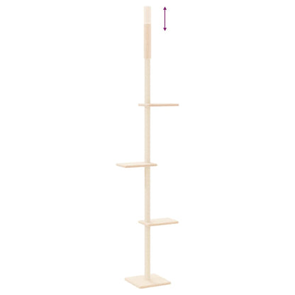 Kratzbaum Deckenhoch Creme 267,5-297,5 cm