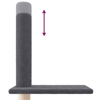 Tiragraffi, alto fino al soffitto, grigio scuro, 250,5-276,5 cm