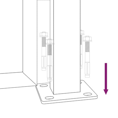 Gartentor 105x105 cm Cortenstahl Bambus-Design