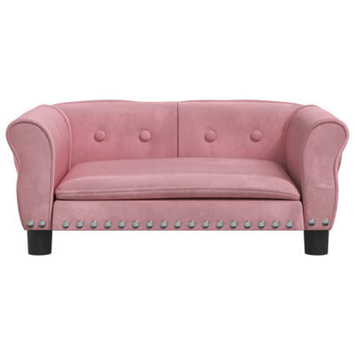 Hundebett Rosa 70x45x30 cm Samt