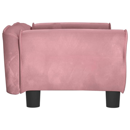 Hundebett Rosa 70x45x30 cm Samt