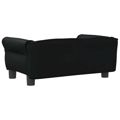 Hundebett Schwarz 70x45x30 cm Kunstleder