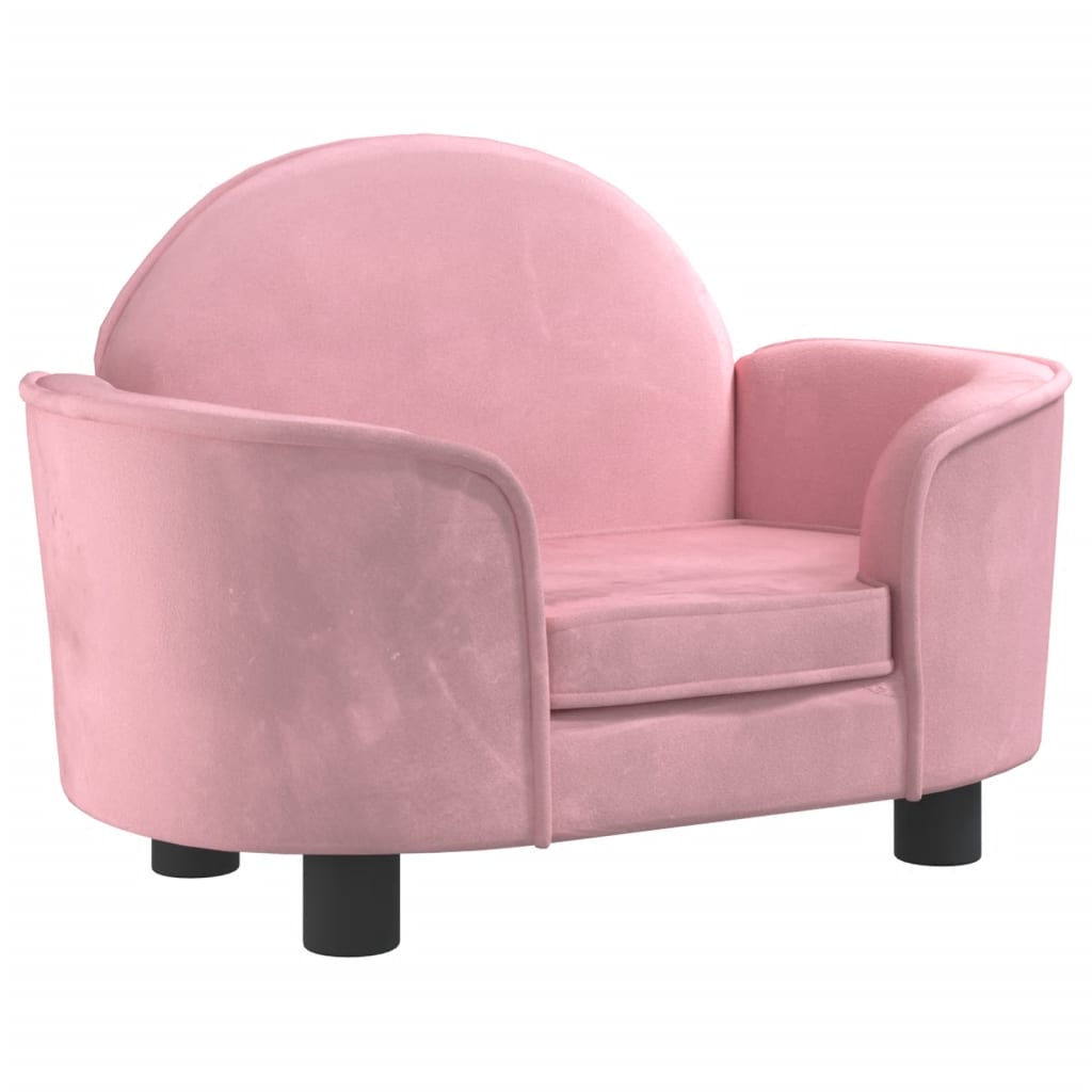 Hundebett Rosa 66x40x45 cm Samt