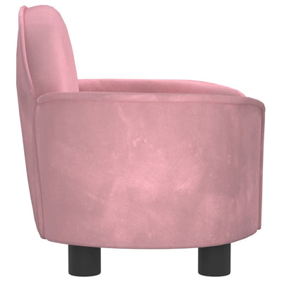 Hundebett Rosa 66x40x45 cm Samt