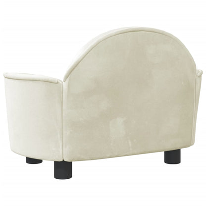 Hundebett Creme 66x40x45 cm Samt