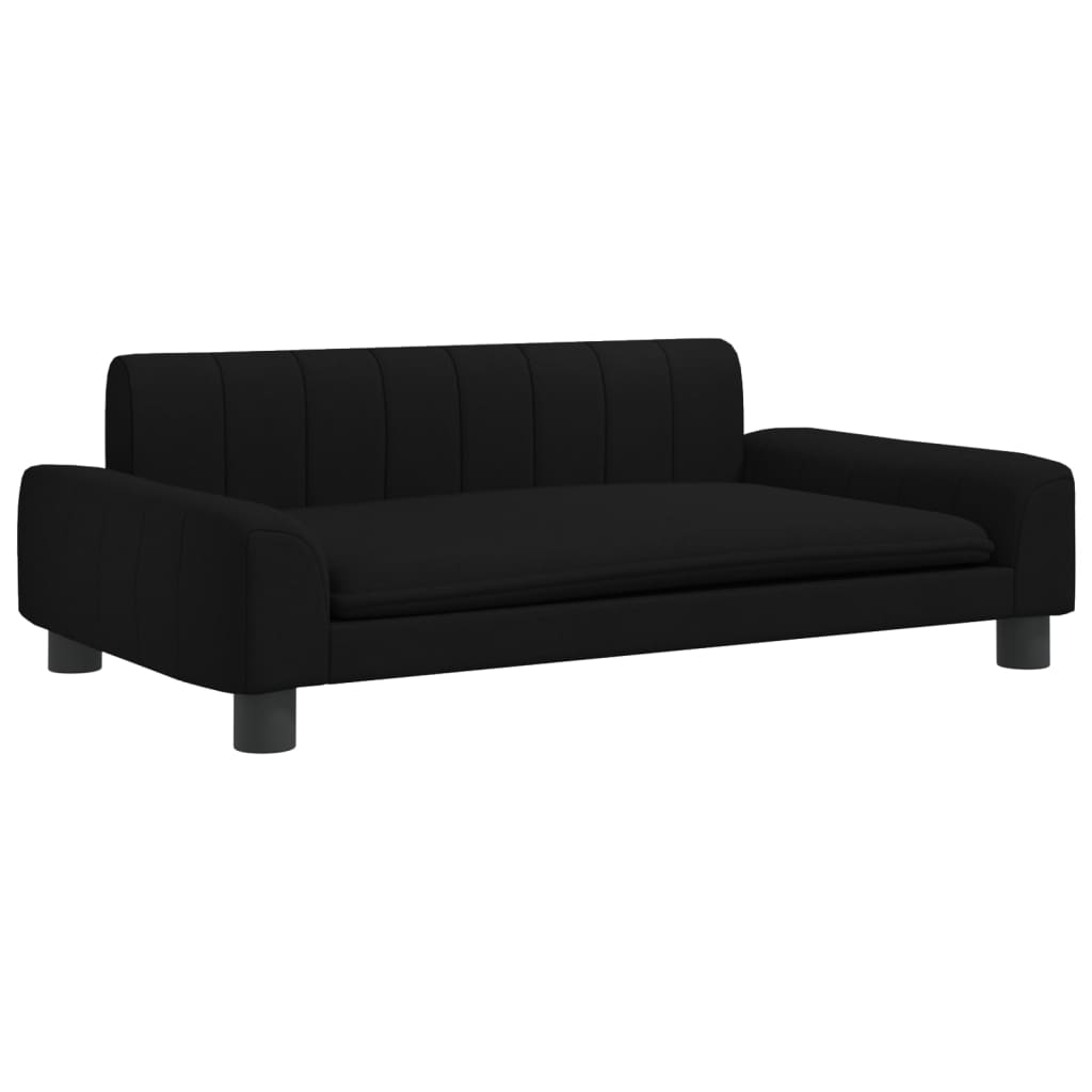 Hundebett Schwarz 90x53x30 cm Stoff