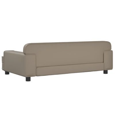 Hundebett Cappuccino-Braun 90x53x30 cm Kunstleder