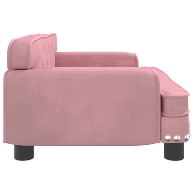 Hundebett Rosa 70x45x30 cm Samt