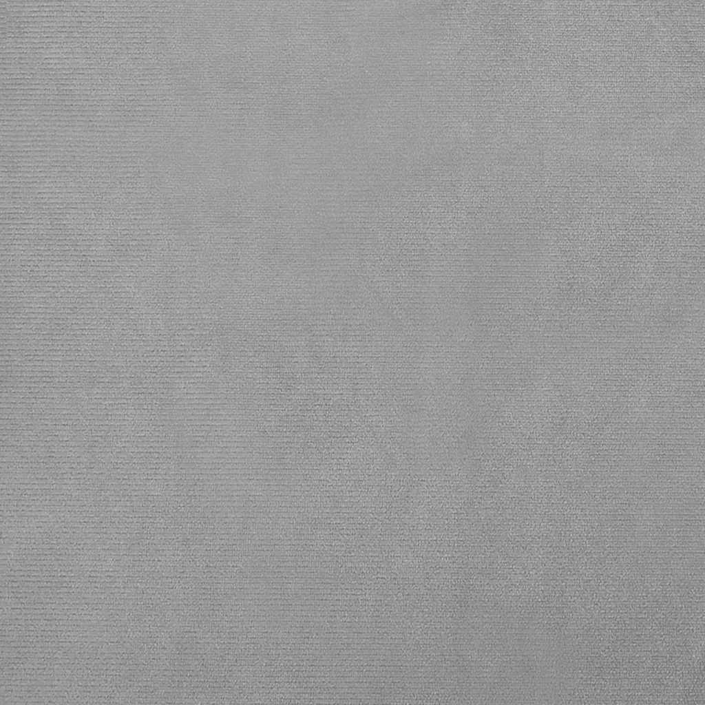 Hundebett Hellgrau 50x40x26,5 cm Samt