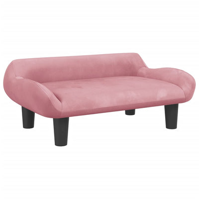 Hundebett Rosa 70x40x24 cm Samt