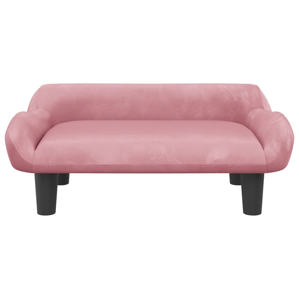 Hundebett Rosa 70x40x24 cm Samt