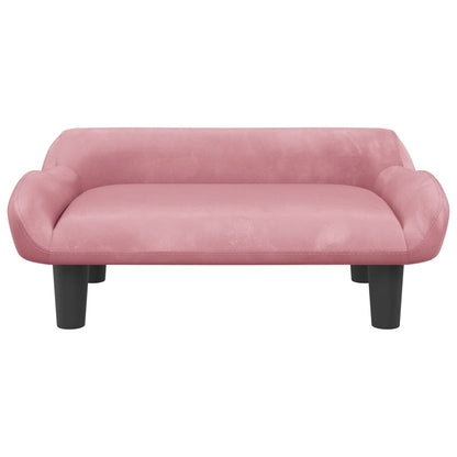 Hundebett Rosa 70x40x24 cm Samt