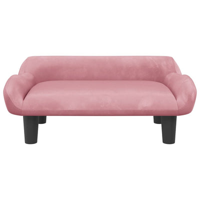 Hundebett Rosa 70x40x24 cm Samt