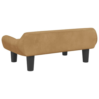 Hundebett Braun 70x40x24 cm Samt