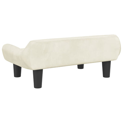 Hundebett Creme 70x40x24 cm Samt