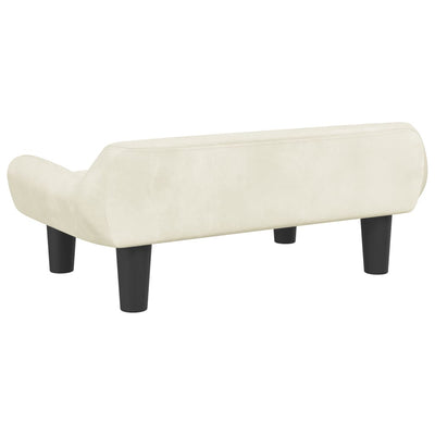 Hundebett Creme 70x40x24 cm Samt