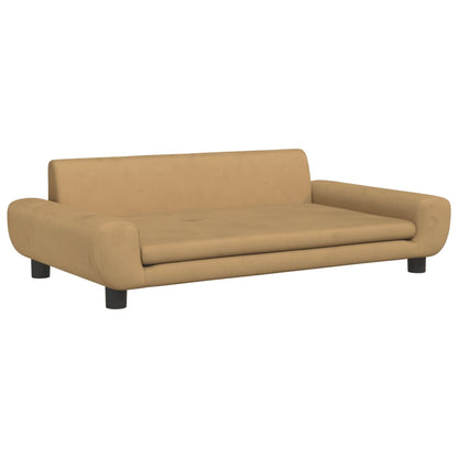 Hundebett Braun 100x54x33 cm Samt