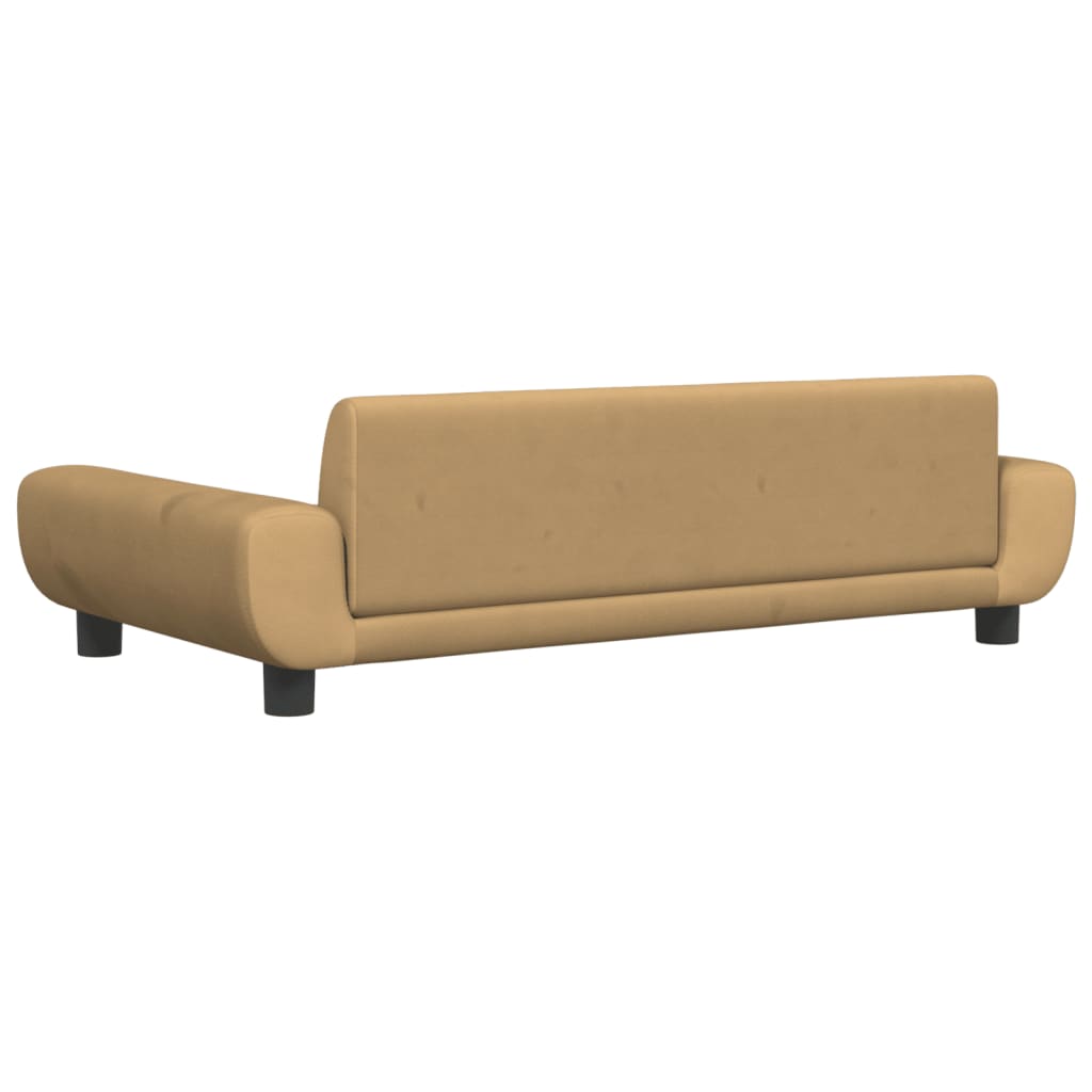 Hundebett Braun 100x54x33 cm Samt