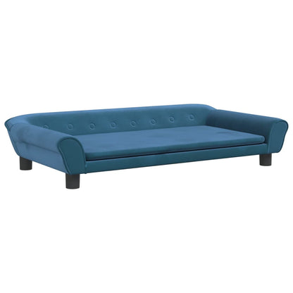 Hundebett Blau 100x50x21 cm Samt