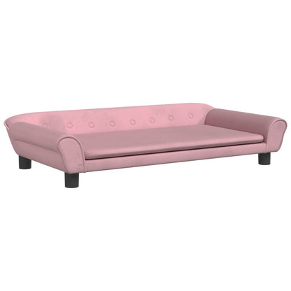 Hundebett Rosa 100x50x21 cm Samt