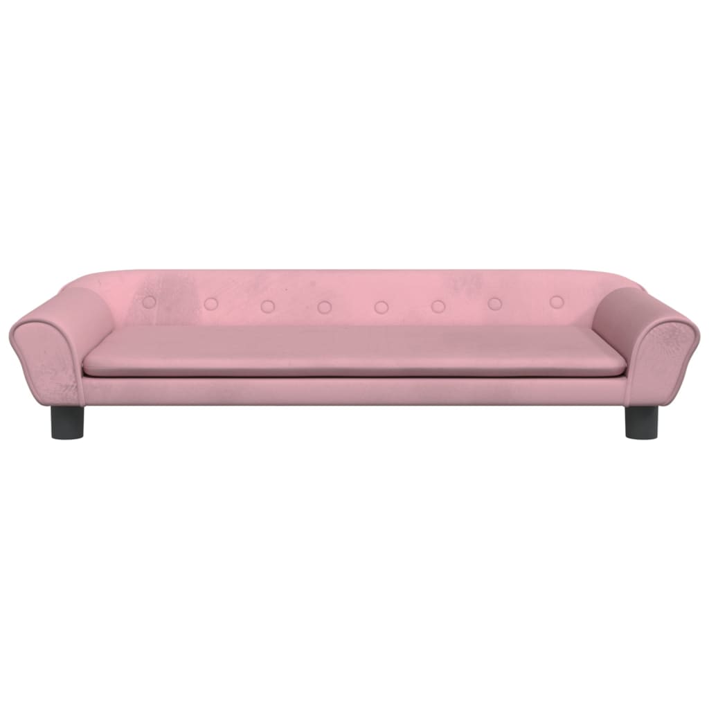 Hundebett Rosa 100x50x21 cm Samt