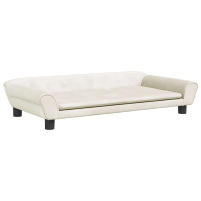 Hundebett Creme 100x50x21 cm Samt