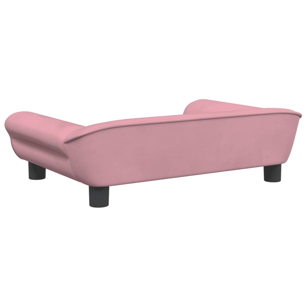 Hundebett Rosa 70x48x22 cm Samt