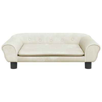 Hundebett Creme 70x48x22 cm Samt