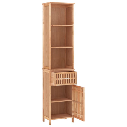 Badschrank 42x29x182 cm Massivholz Nussbaum